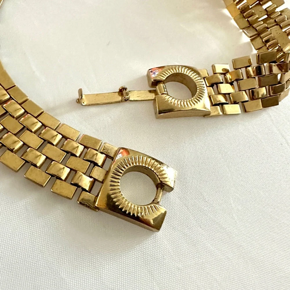 Vintage Metallic Link Choker